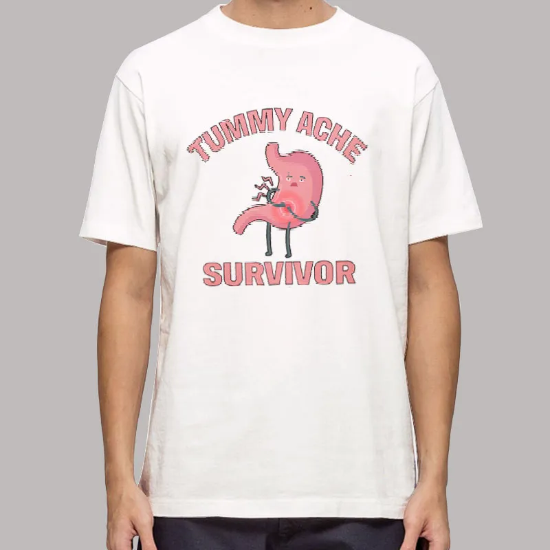 Tummy Ache Survivor Stomachache Ibs Shirt