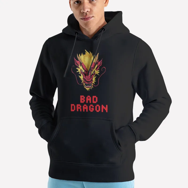 Unisex Hoodie Black Bad Dragon Merch Bad Red Dragon Shirt