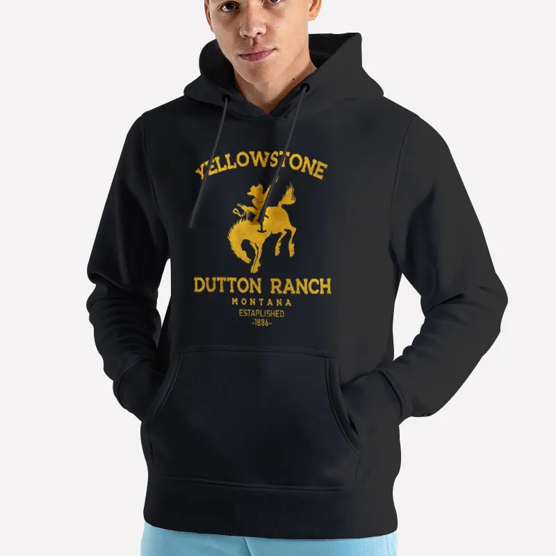 Unisex Hoodie Black Dutton Ranch Apparel Montana Shirt