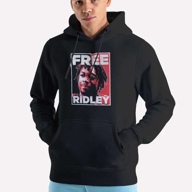 Unisex Hoodie Black Free Ridley Free Calvin Ridley Shirt