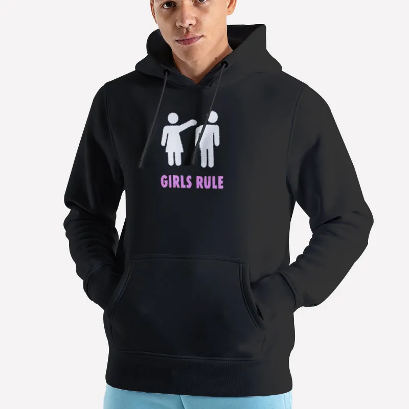 Unisex Hoodie Black Funny Sarcastic Girl Power Girls Rule T Shirt
