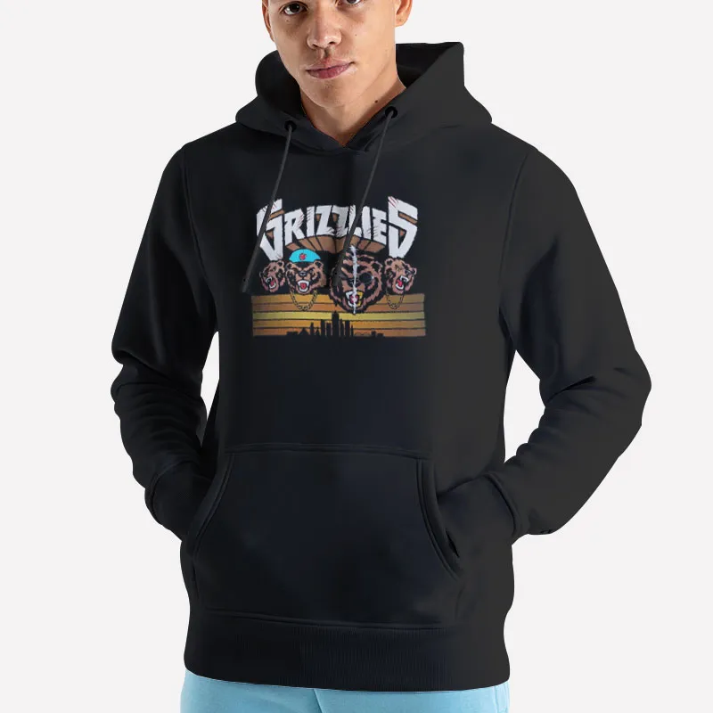 Unisex Hoodie Black Grizz Three 6 Mafia T Shirt