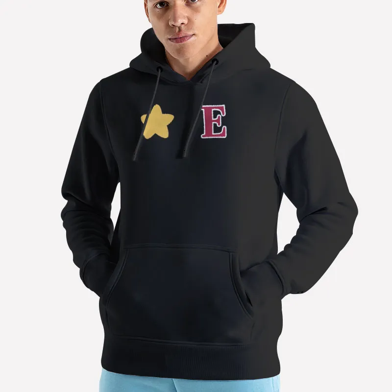 Unisex Hoodie Black Inspired Grudgby Star And E Letterman Varsity T Shirt