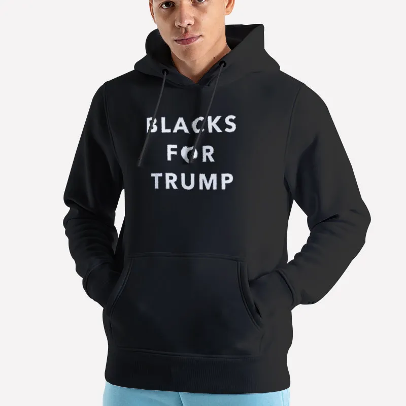 Unisex Hoodie Black Vintage Blacks For Trump Shirt