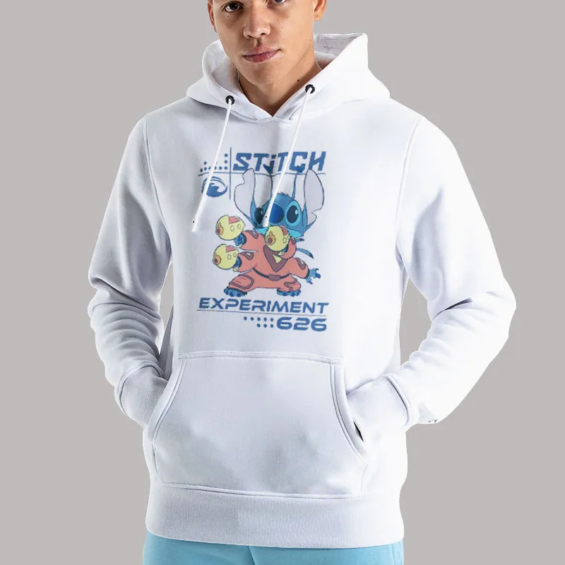 Unisex Hoodie White Funny Lilo And Stitch Experiment 666 Shirt