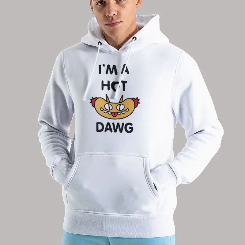 Unisex Hoodie White Inspired Cartoon Goblin Dogs Hot Dog T Shirt