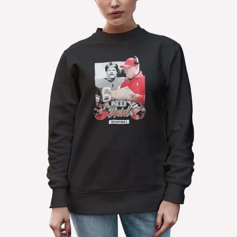 Unisex Sweatshirt Black Andy Reid Travis Kelce Dreamathon Shirt