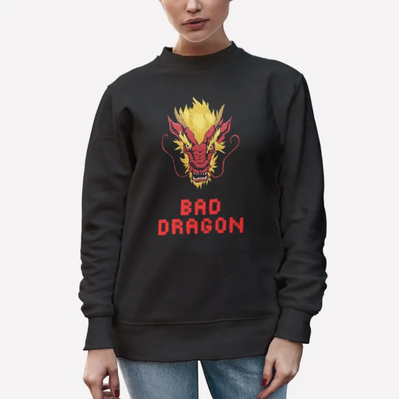 Unisex Sweatshirt Black Bad Dragon Merch Bad Red Dragon Shirt