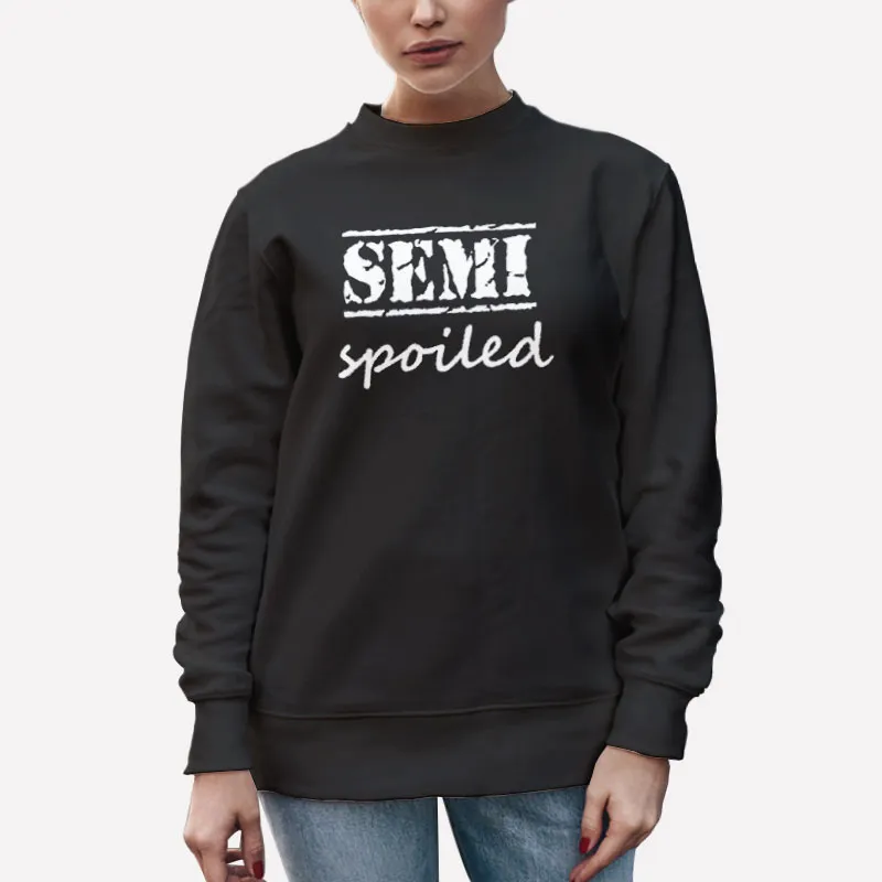 Unisex Sweatshirt Black Cancer Awareness Semispoiled Shirt
