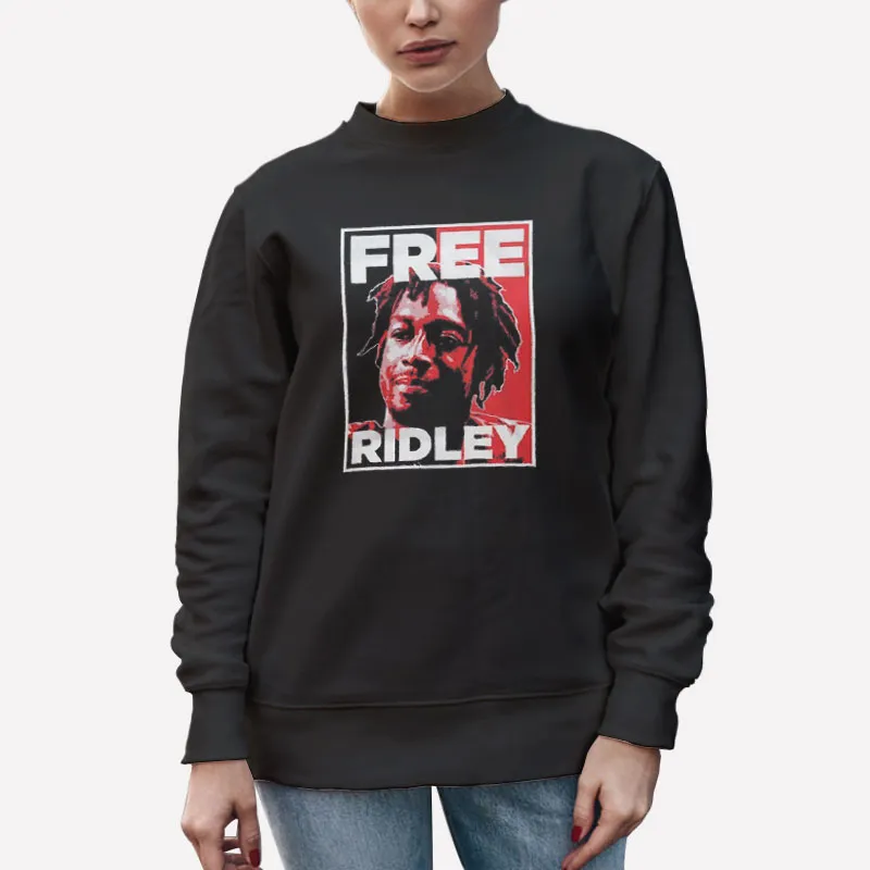 Unisex Sweatshirt Black Free Ridley Free Calvin Ridley Shirt