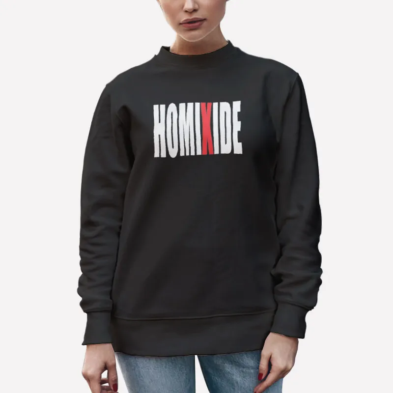 Unisex Sweatshirt Black Funny Carti Homixide Shirt