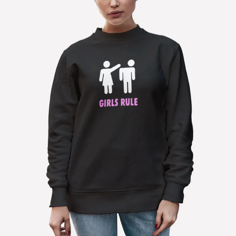 Unisex Sweatshirt Black Funny Sarcastic Girl Power Girls Rule T Shirt