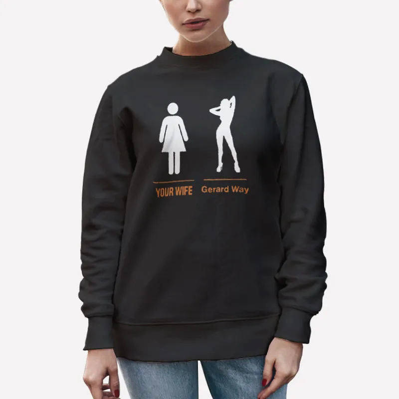 Unisex Sweatshirt Black Gerard Way Wife Lyn Z Shirt