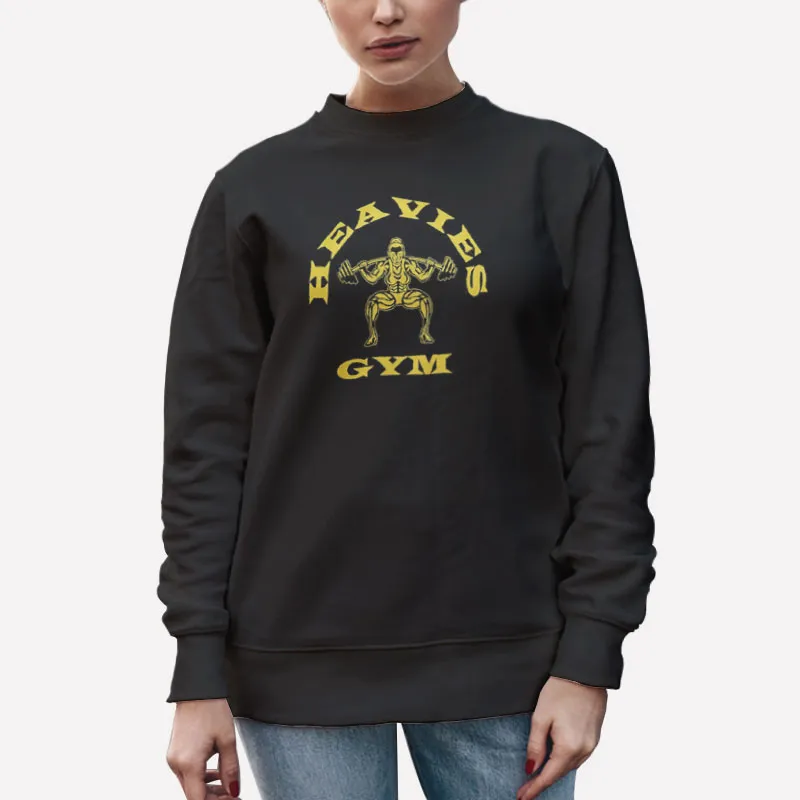 Unisex Sweatshirt Black Heavies Gym Muscle Tank Shirt