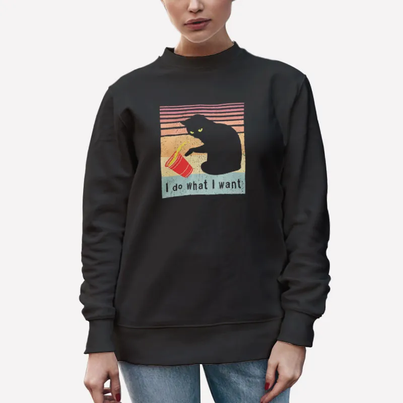 Unisex Sweatshirt Black I Do What I Want Pupperstv Shirt