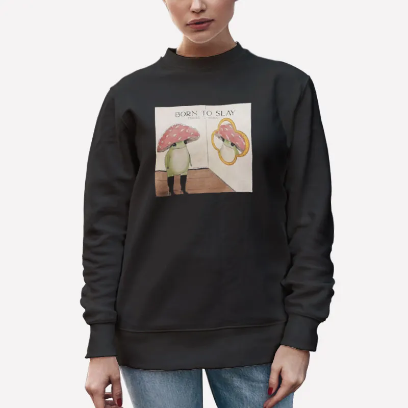 Unisex Sweatshirt Black Maybell Eequay Born To Slay Shirt
