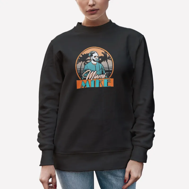 Unisex Sweatshirt Black Mike Gesicki Miami Mike T Shirt