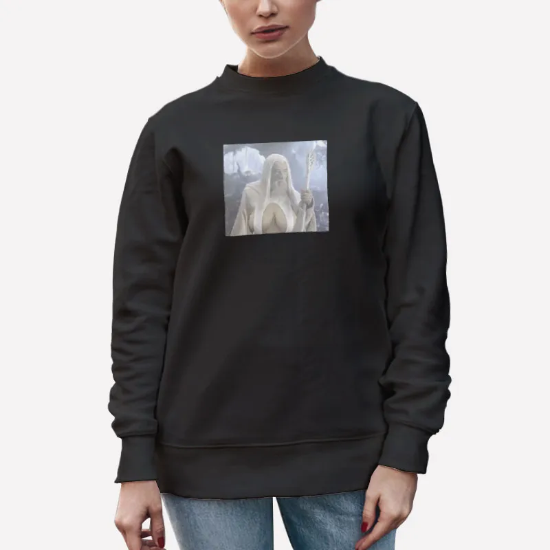 Unisex Sweatshirt Black Shingworks Gandalf Big Naturals Shirt