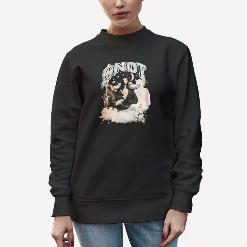 Unisex Sweatshirt Black Snot Merch Rapper Shirt