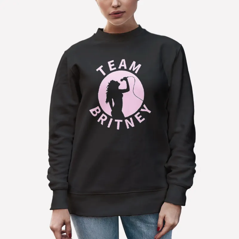 Unisex Sweatshirt Black Support Love Team Brittany Shirts