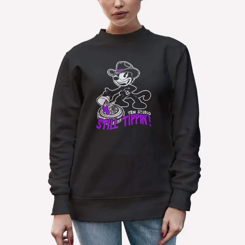 Unisex Sweatshirt Black Team Romel Studio Still Tippin Shirt