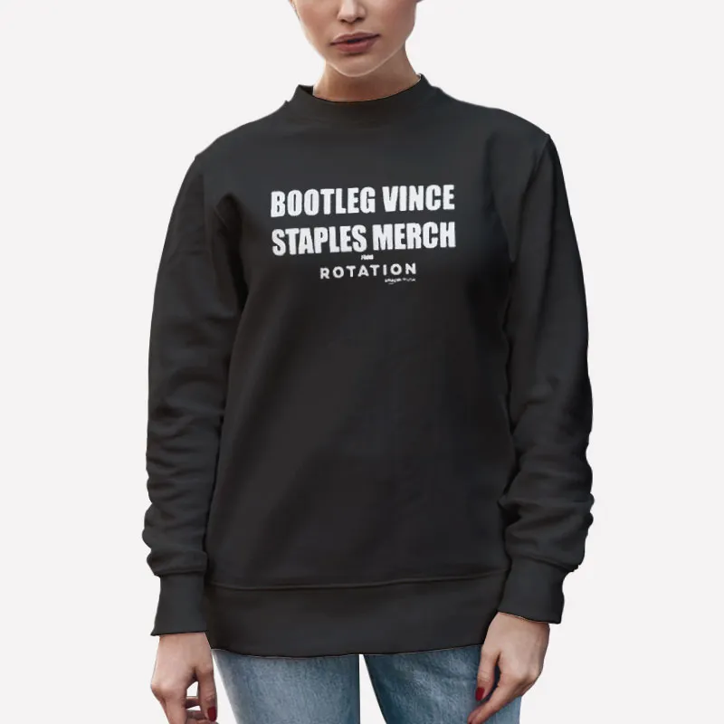 Unisex Sweatshirt Black Vintage Bootleg Vince Staples Merch Shirt