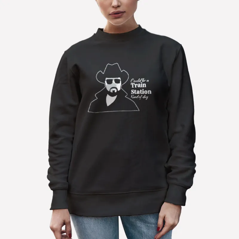 Unisex Sweatshirt Black Vintage Could Be A Train Station Kinda Day Shirt