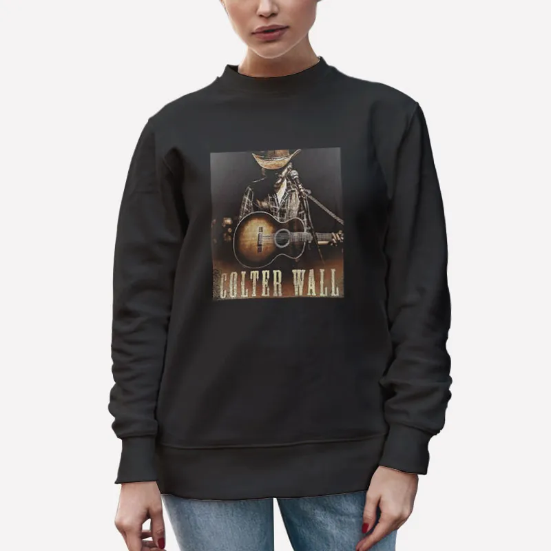 Unisex Sweatshirt Black Vintage Merch Colter Wall Shirt