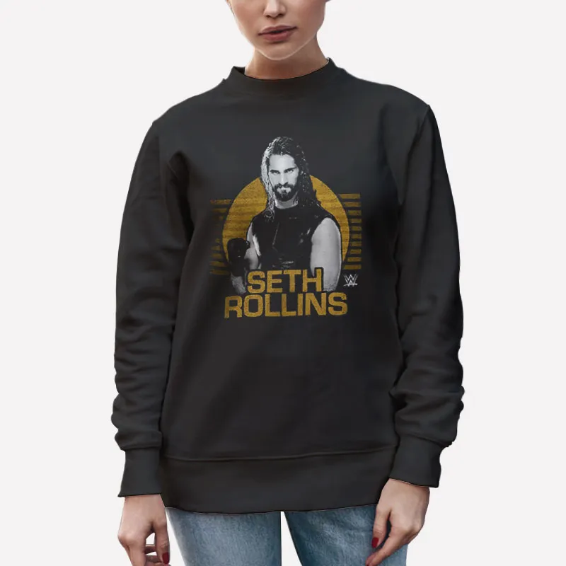 Unisex Sweatshirt Black Vintage Wwe Seth Rollins Shirt