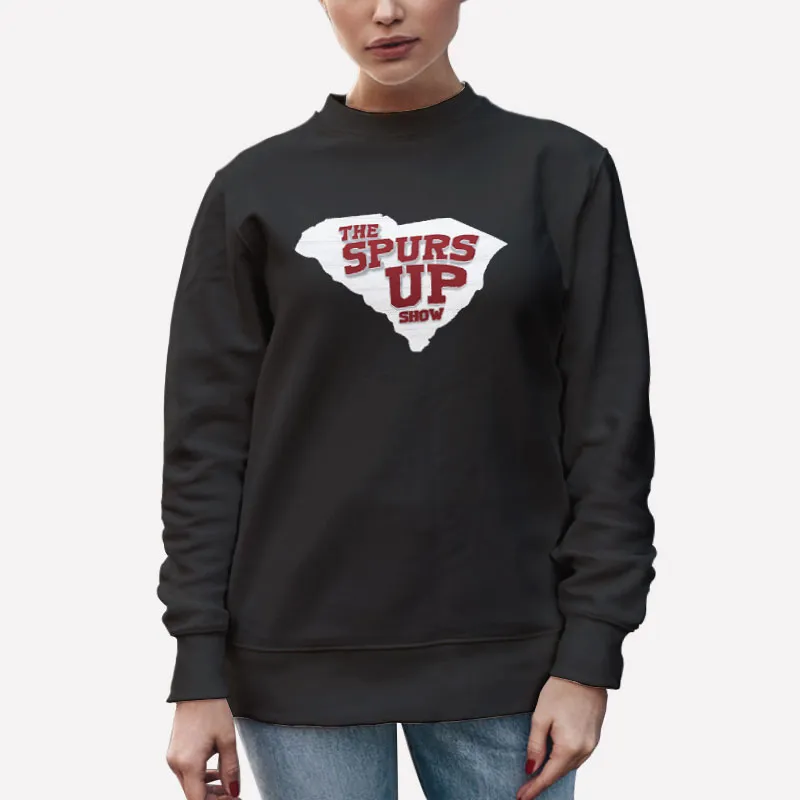 Unisex Sweatshirt Black Vintage The Spurs Up Show Shirt
