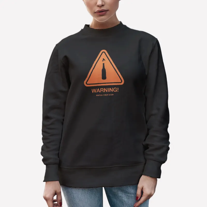 Unisex Sweatshirt Black Summit1g Merch Warning Watch Your Step Shirt
