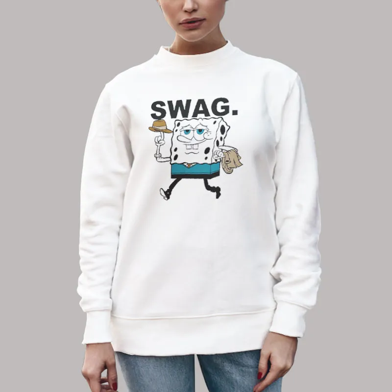Unisex Sweatshirt White Spongebob Swag Spongebob Squarepants Shirt