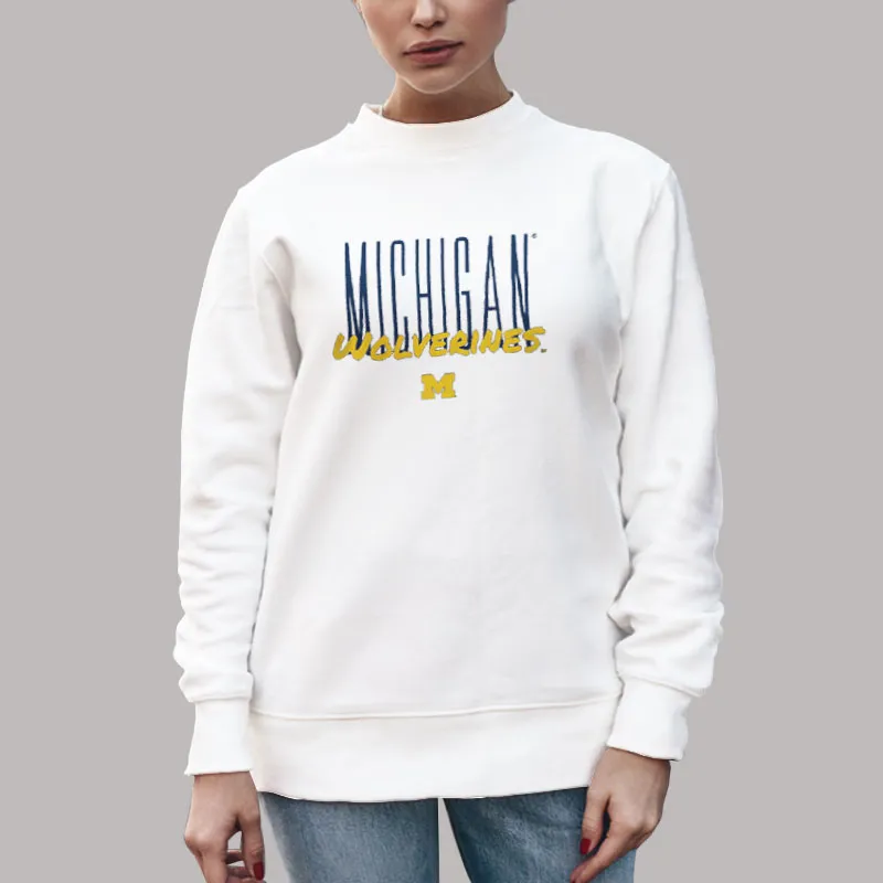 Unisex Sweatshirt White Vintage It's Great To Be A Michigan Wolverine Shirt