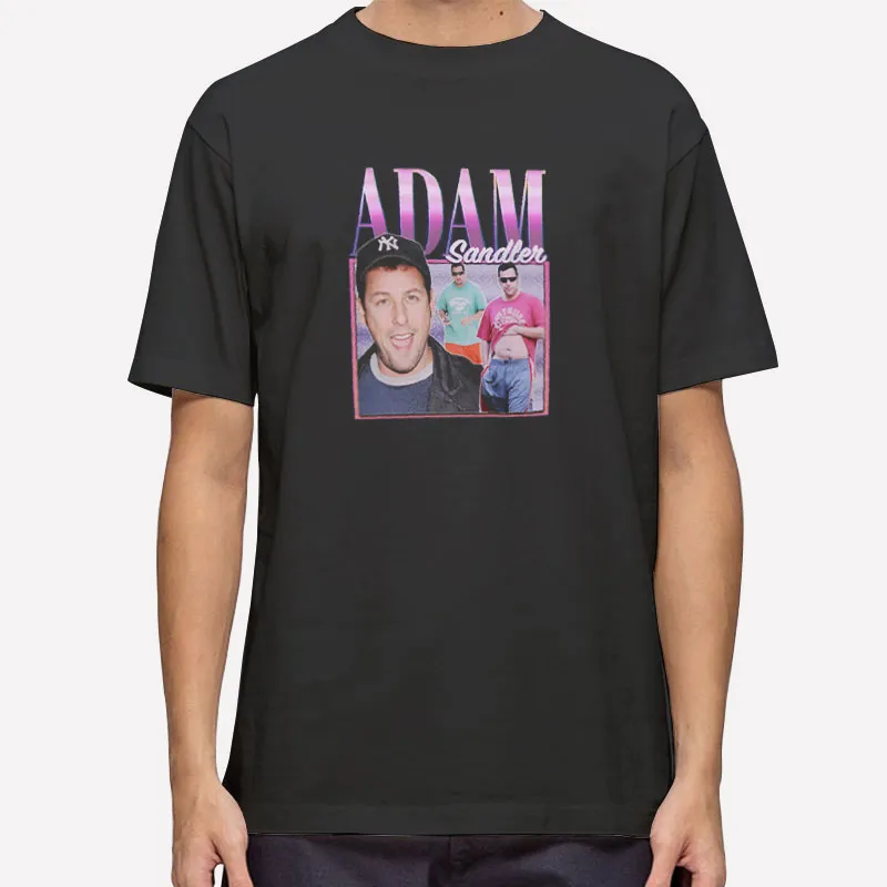 Vintage 90s Bootleg Adam Sandler Photo Funny Shirt