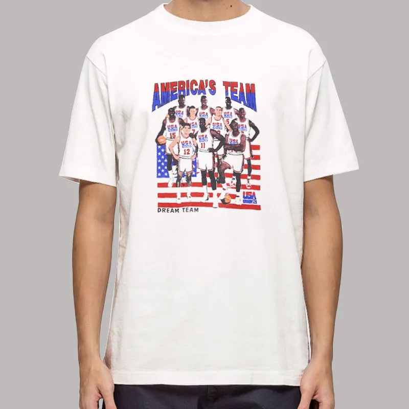 Vintage Photo Dream Team 1992 American Basketball Shirt