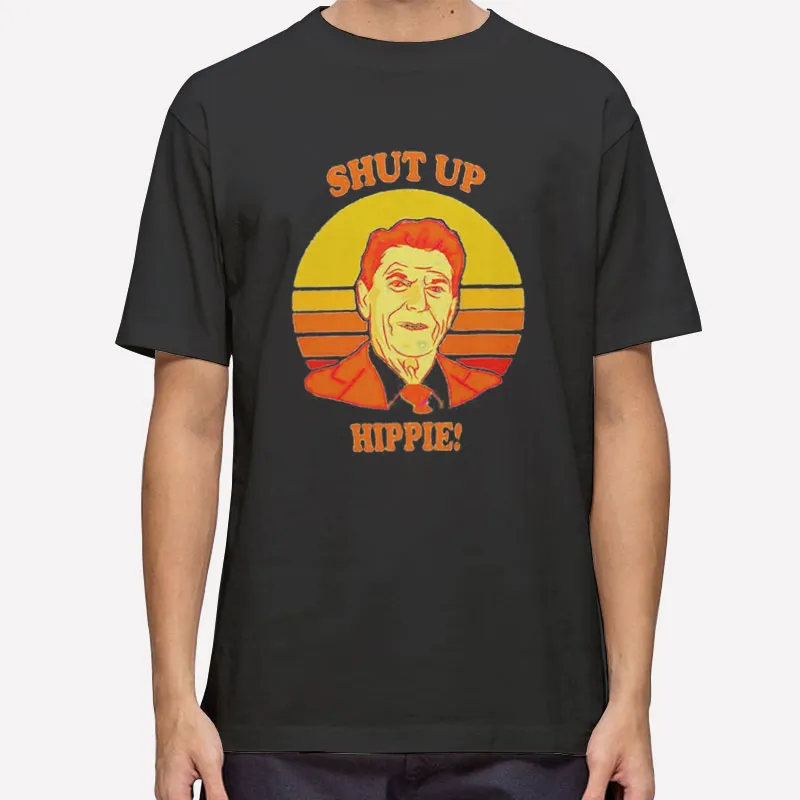 Vintage Sunset Shut Up Hippie Shirt