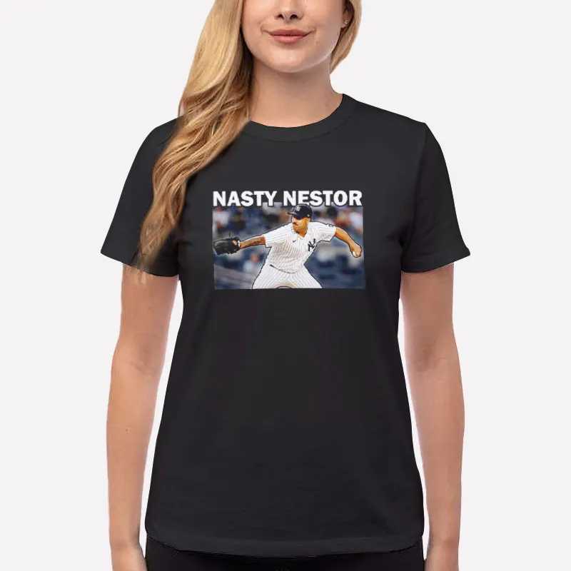 Women T Shirt Black Cortes Jr Nasty Nestor Shirt Yankees