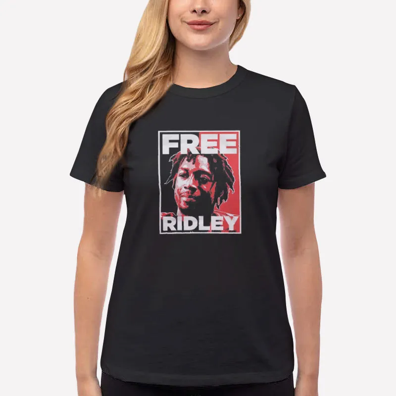 Women T Shirt Black Free Ridley Free Calvin Ridley Shirt