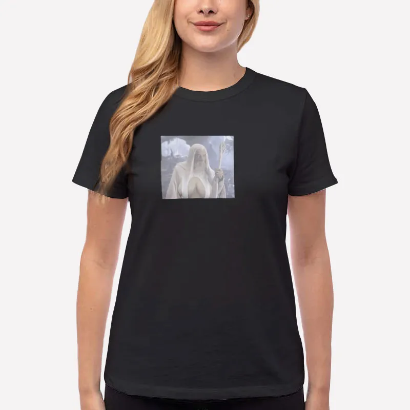 Women T Shirt Black Shingworks Gandalf Big Naturals Shirt