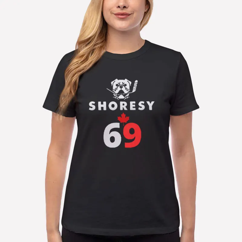 Women T Shirt Black The Hulu Shoresy 69 Shoresy Logo Shirt