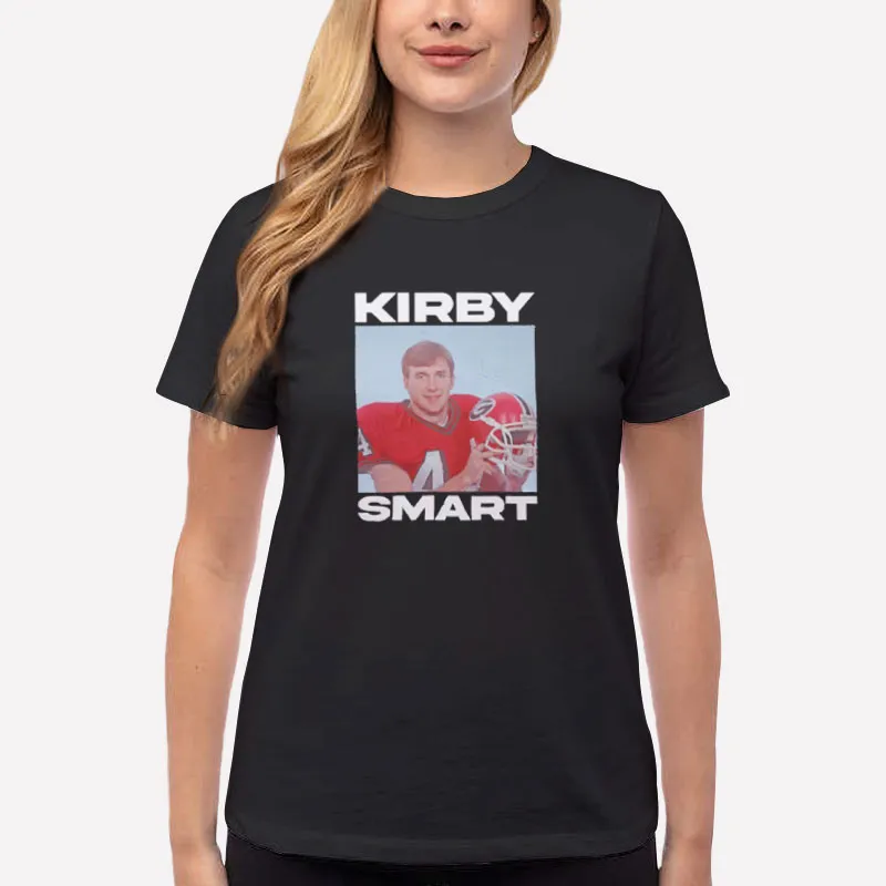 Women T Shirt Black Vintage Georgia Football Kirby Smart Sweatshirt