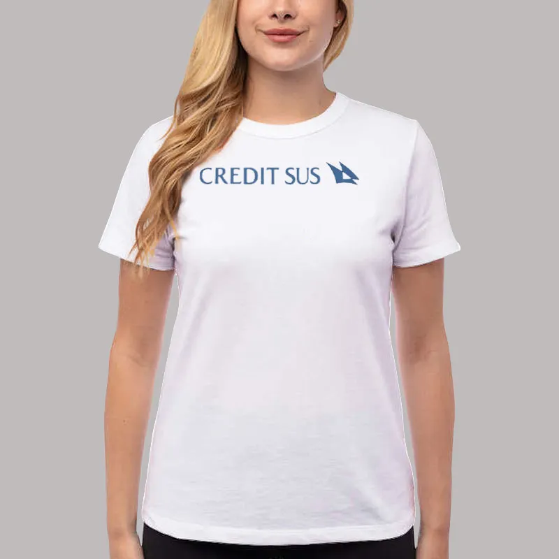 Women T Shirt White Arbitrage Andy The Credit Sus Shirt