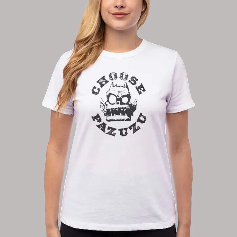 Women T Shirt White Vintage Choose Pazuzu Gorillaz Pazuzu Shirt