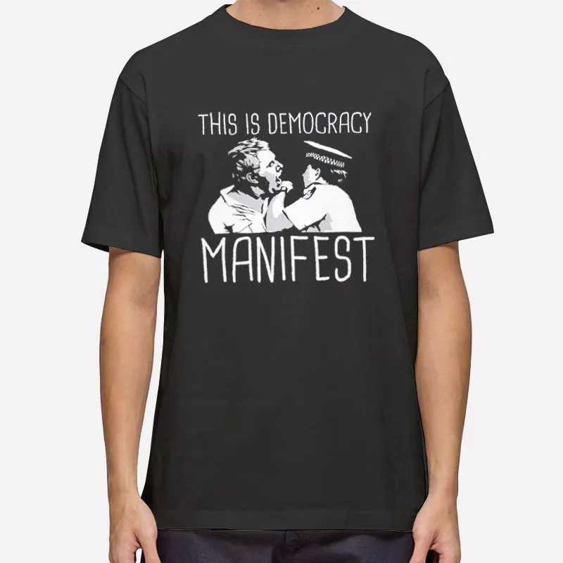 90s Vintage This Is Democracy Manifest Shirt