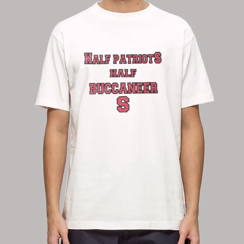 American Football Half Patriots Half Buccaneers Shirt