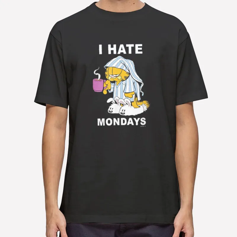 Funny Coffee Garfield I Hate Mondays Shirt