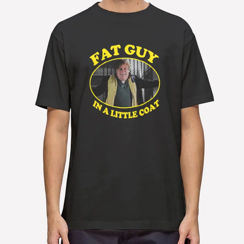 Funny Fat Man In A Little Coat Shirt