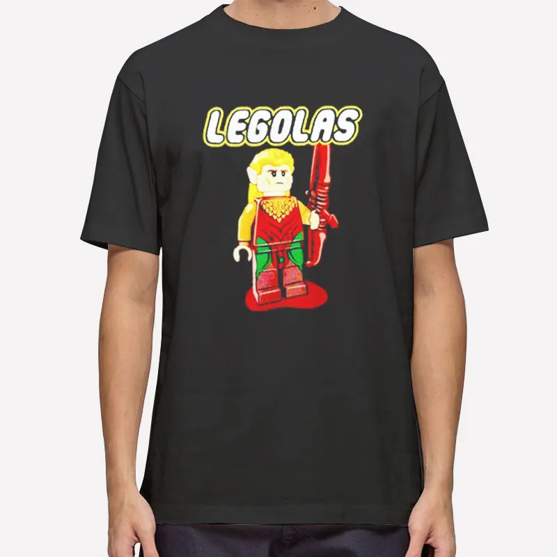 Funny Lotr Elf Archer Legolas Lego Shirt