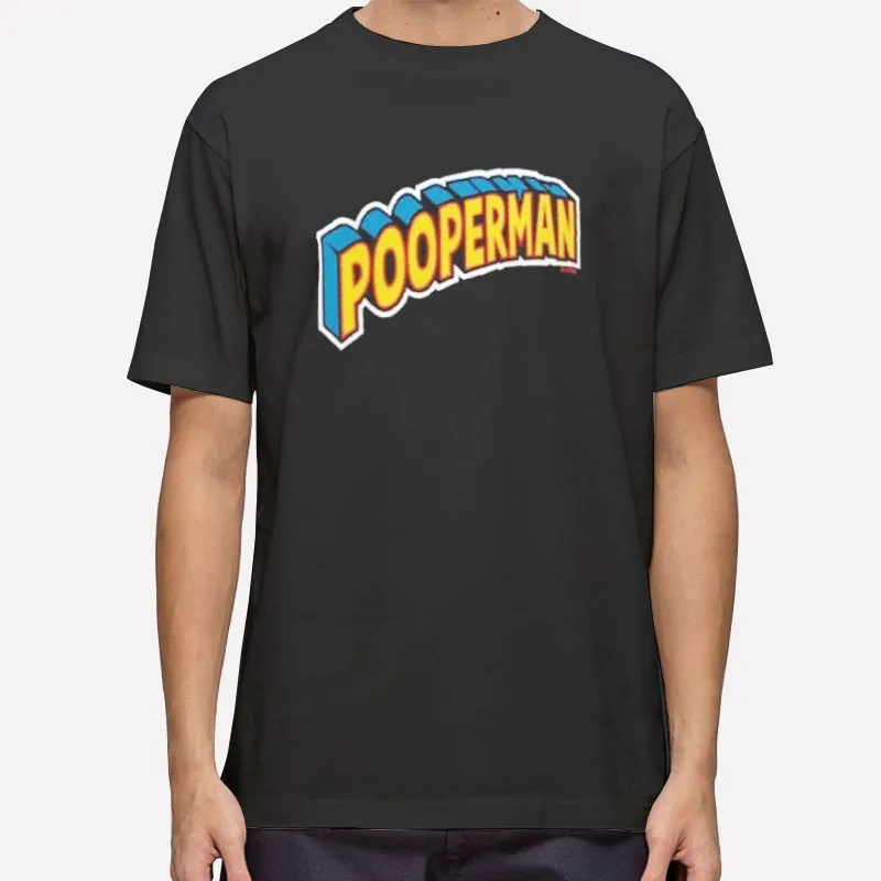 Funny Superhero Pooperman Shirt