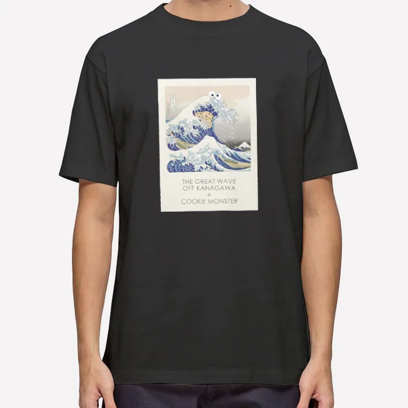 The Great Off Kanagawa Cookie Monster Wave Shirt